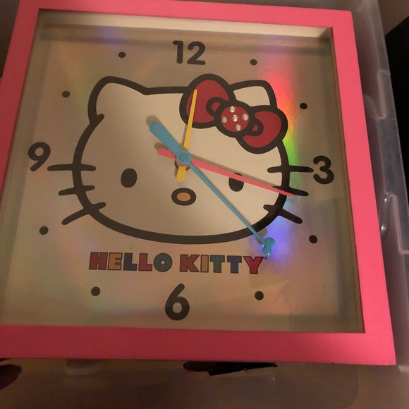 Sanrio Wall Decor Sanrio Hello Kitty Wall Wooden Clock Poshmark